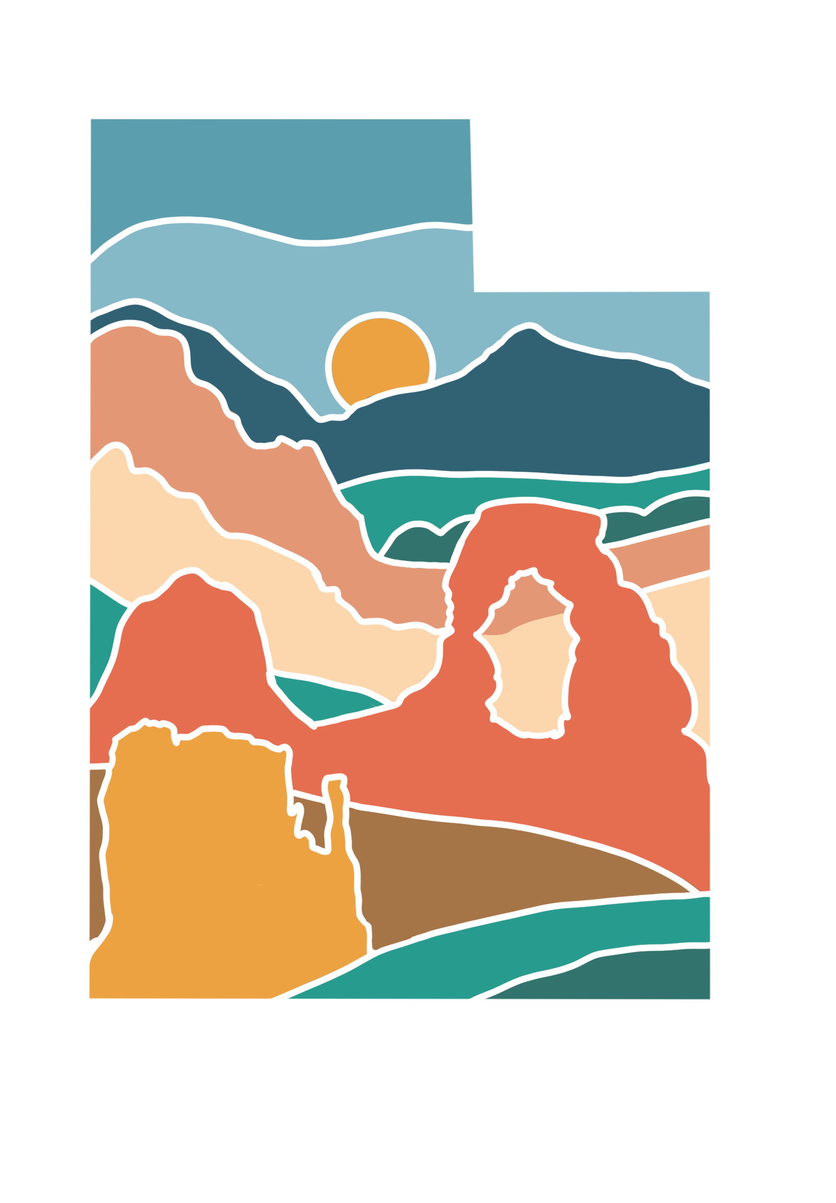 Utah Terrain Sticker