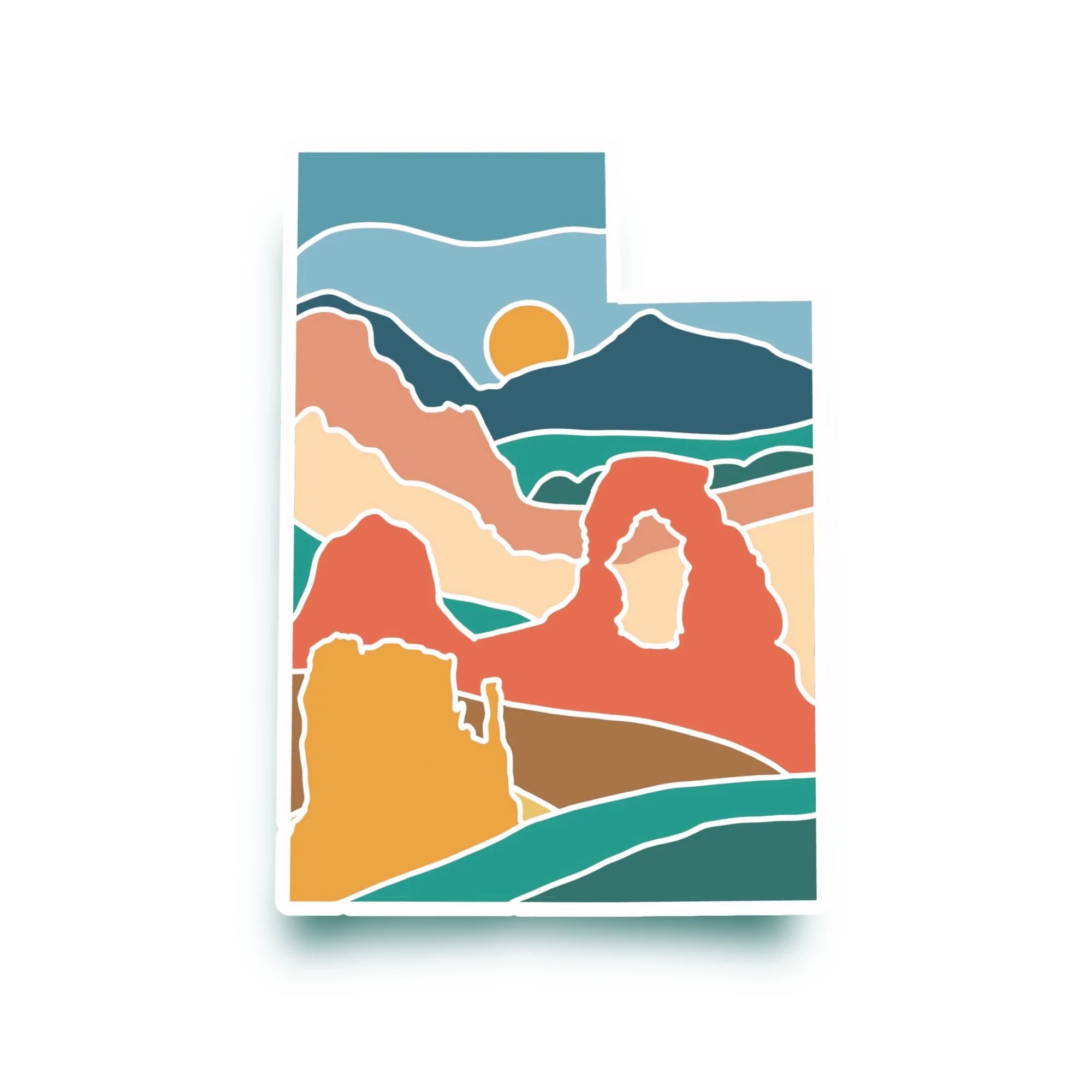 Utah Terrain Sticker