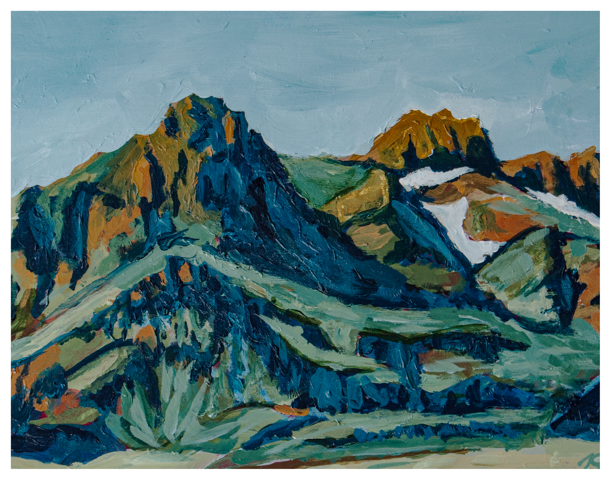 Green Mountain –
9x12
Acrylic on Hardboard