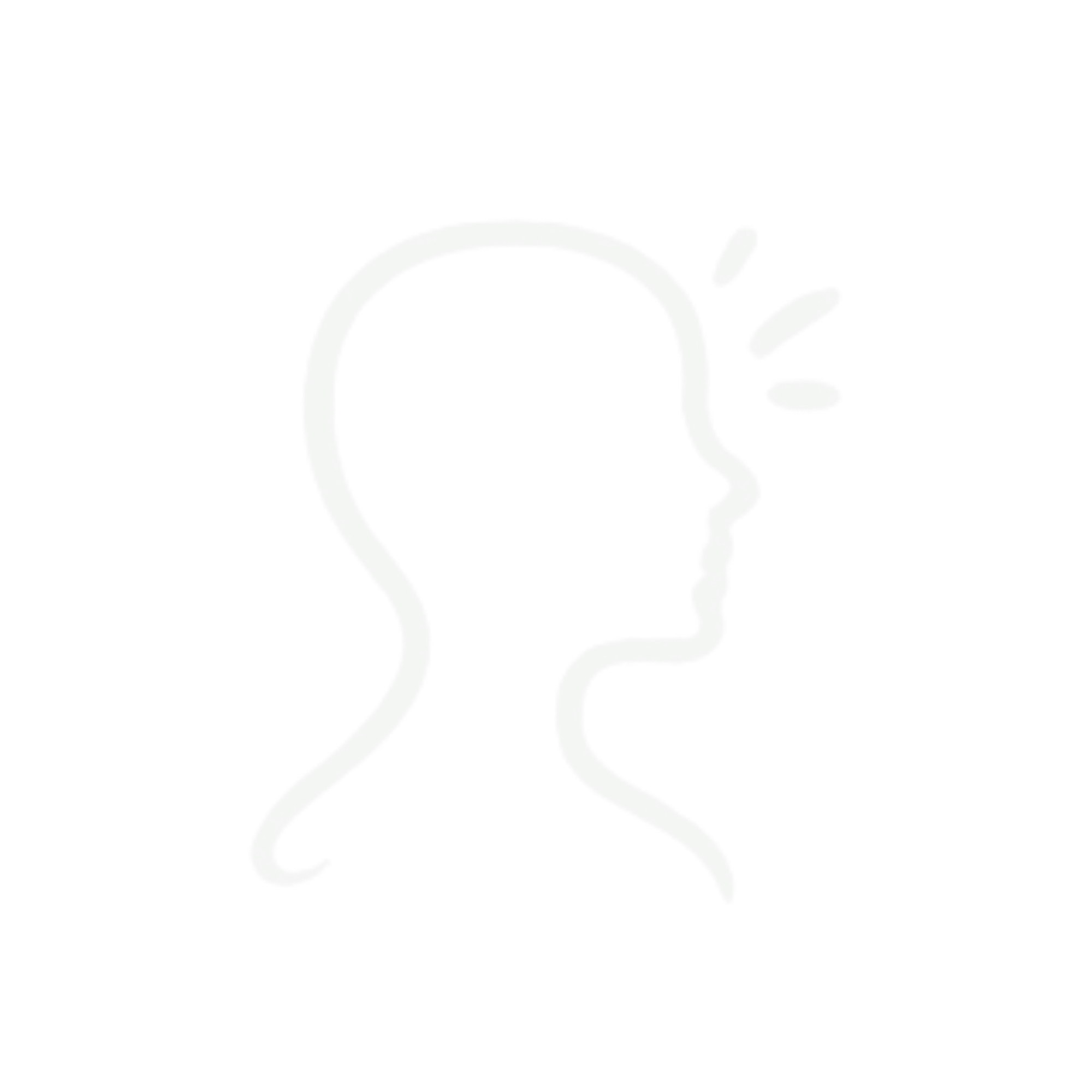 Simple line drawing of a woman with long hair, smiling.