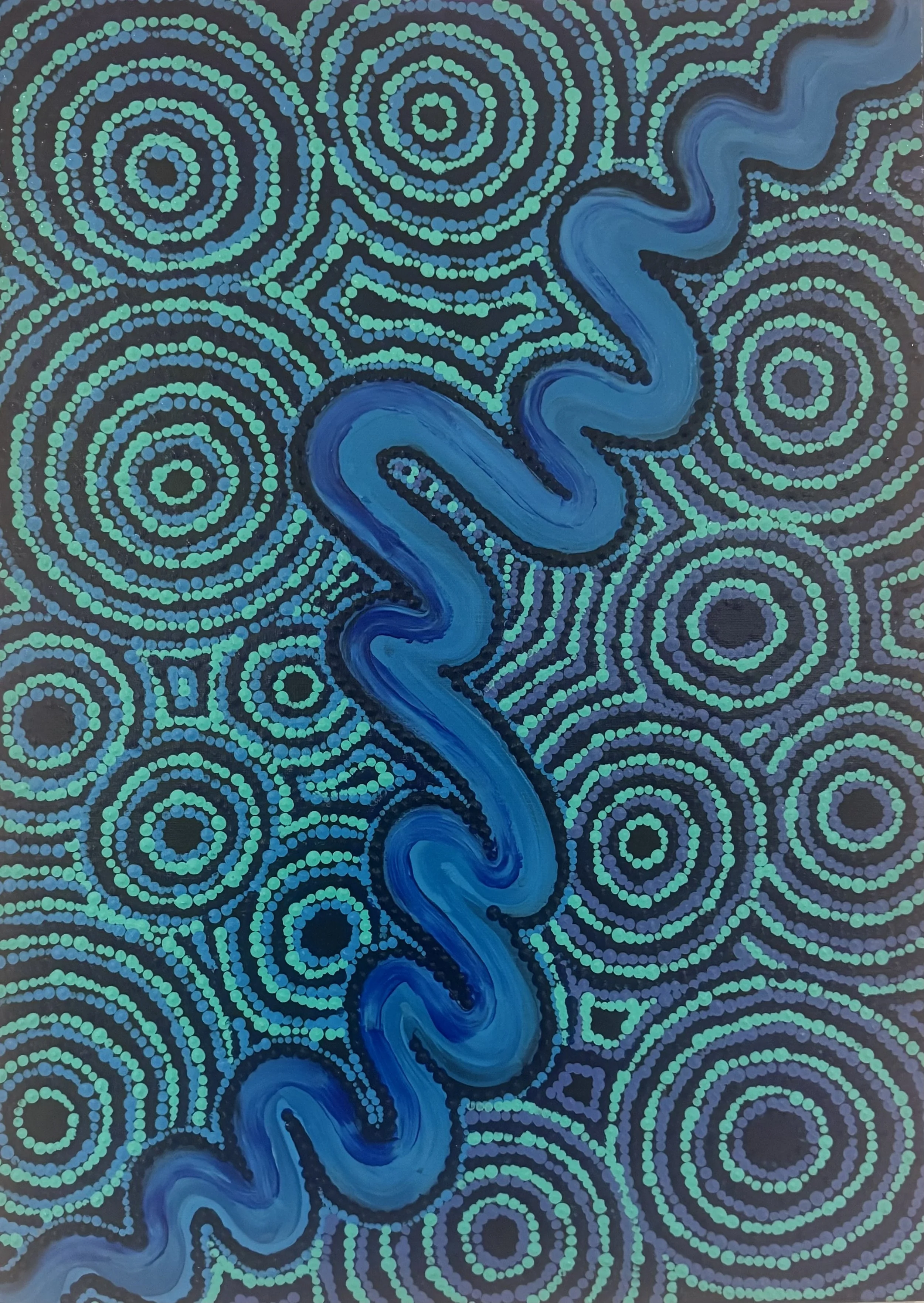 Kapi Tjukurpa (Desert Water Dreaming) Limited Edition Print