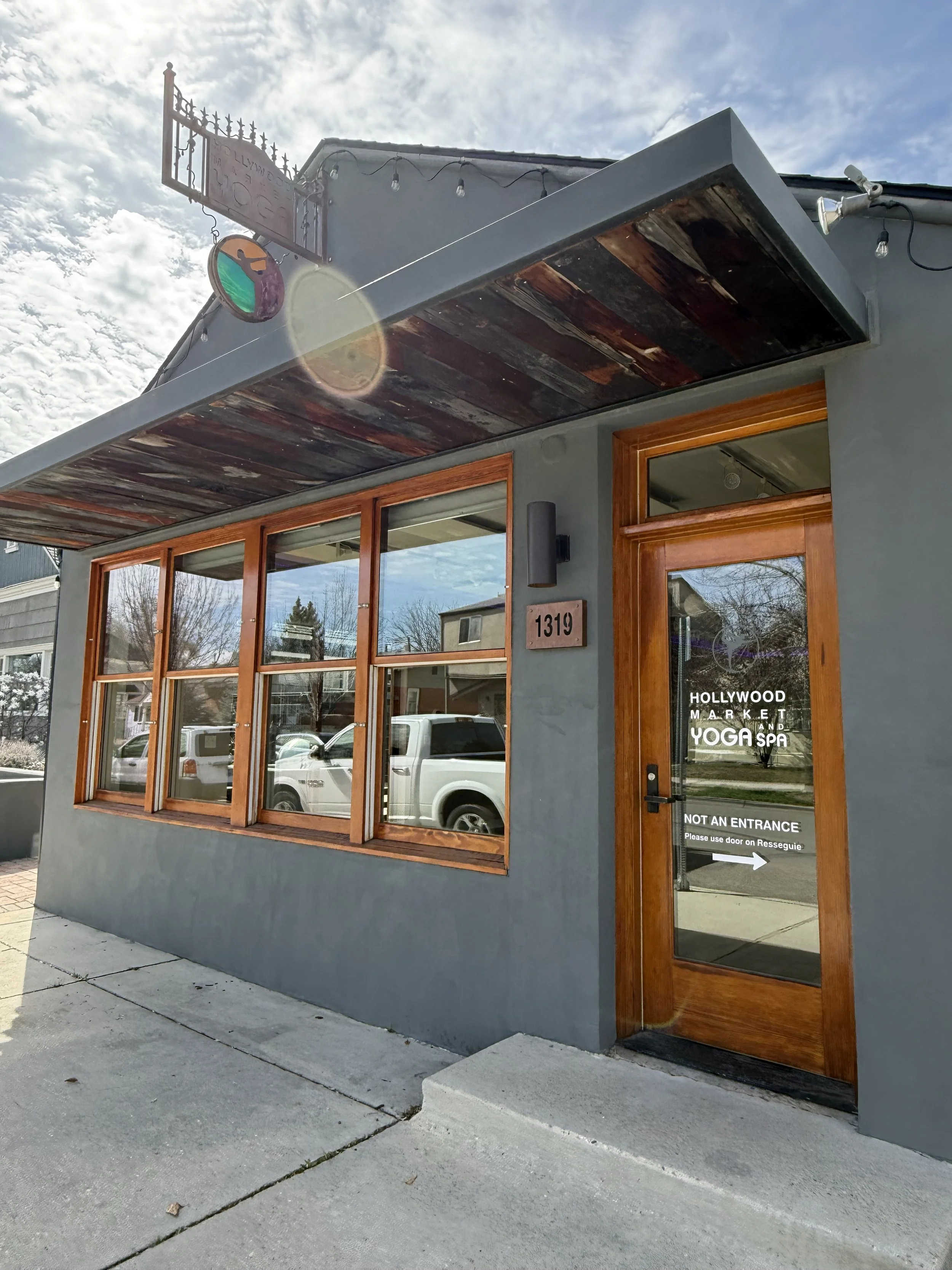 Commercial interior and exterior window cleaning.