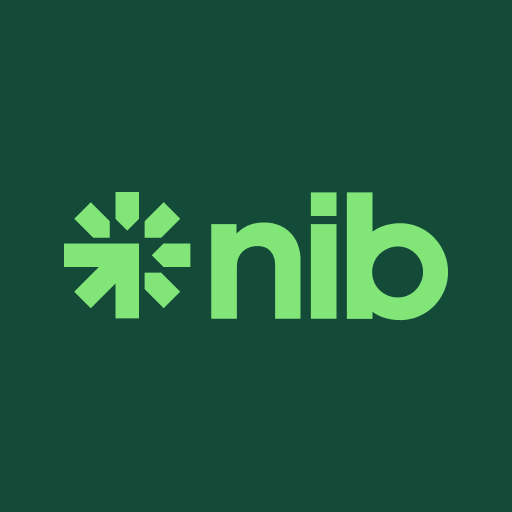 Green logo with a starburst symbol and the word 'nib' in lowercase letters on a dark green background.