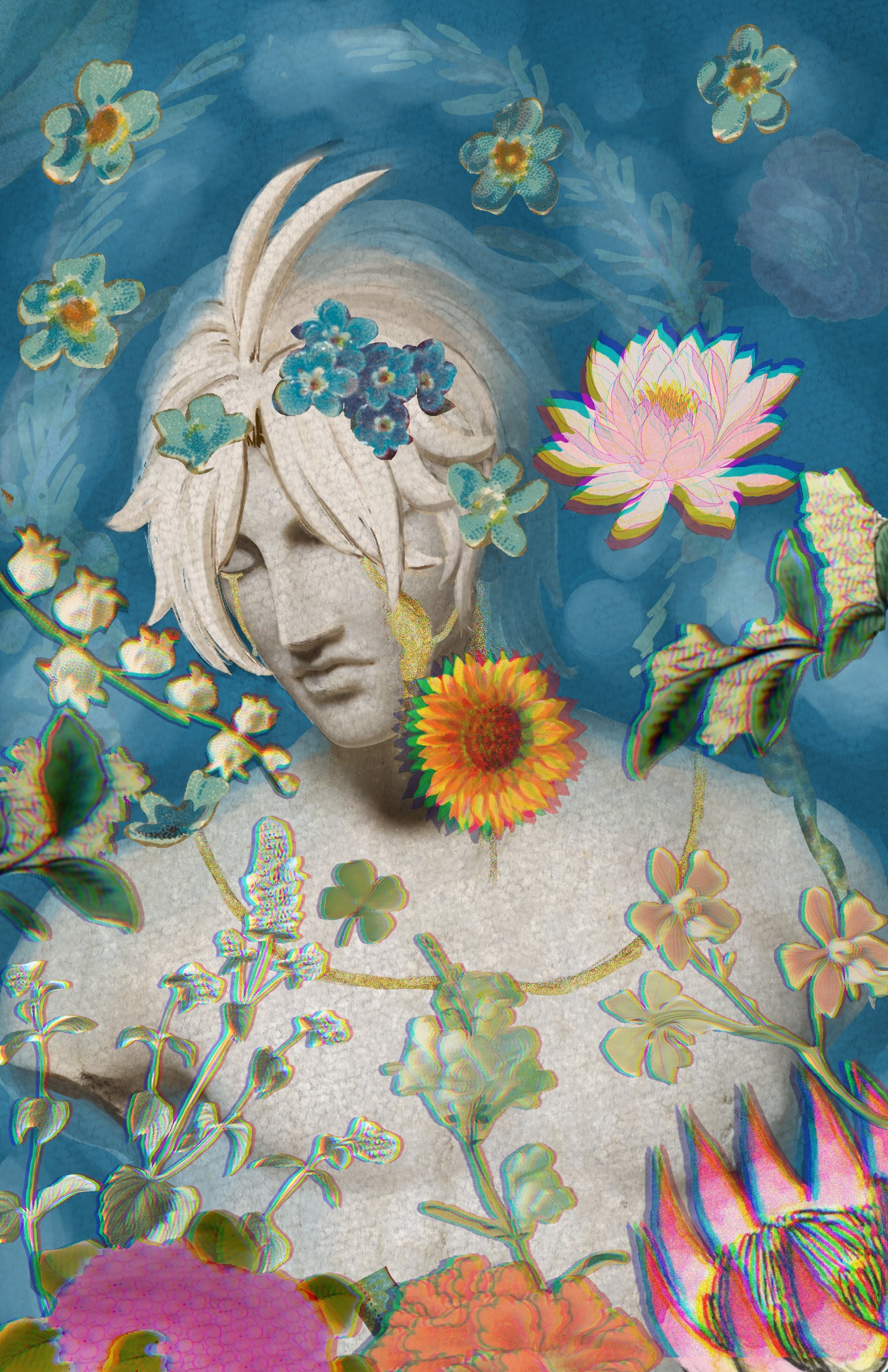 Sleeping Hero, 2025, Digital Collage