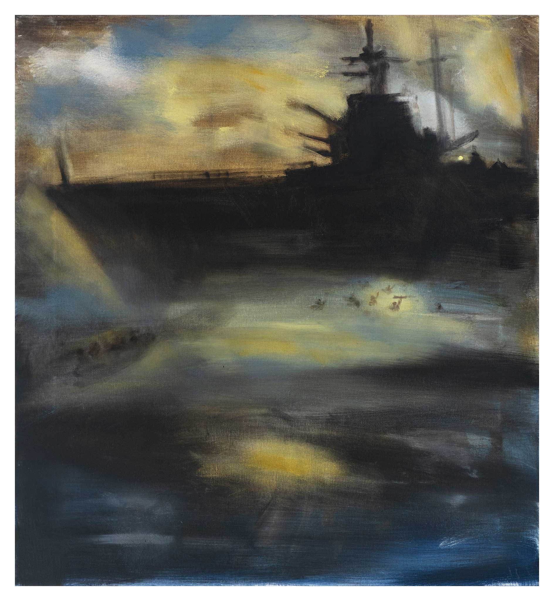 Souda Bay (I), 2026, oil on linen, 92 x 84cm 