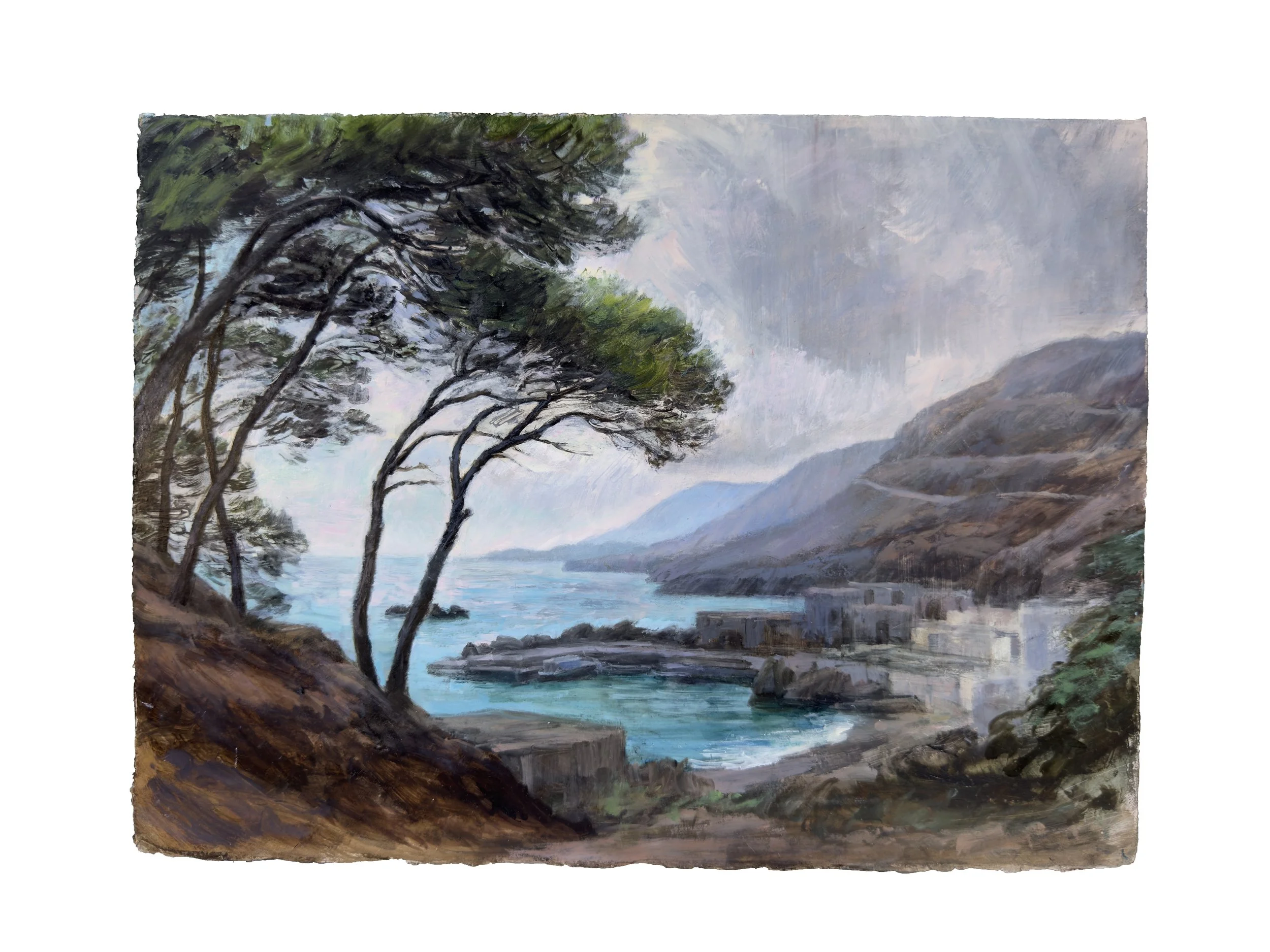 Sfakia, 2025, oil on paper, 28x38cm