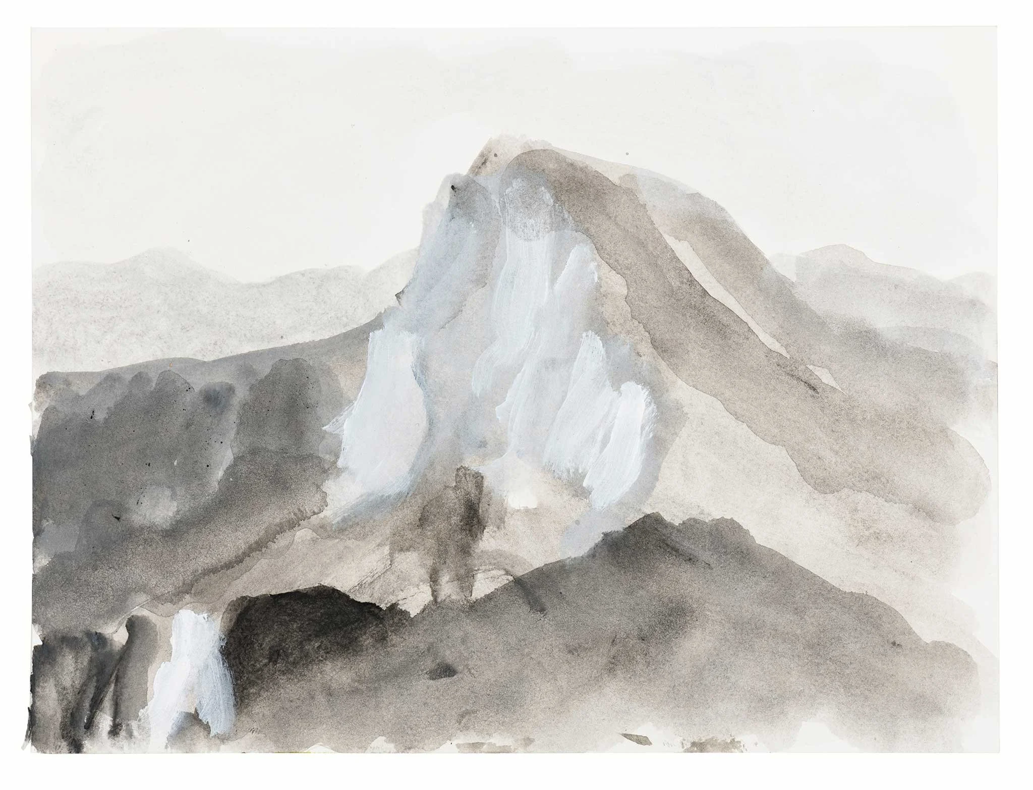 Untitled 28, 2025, Gouache on paper, 15x2cm