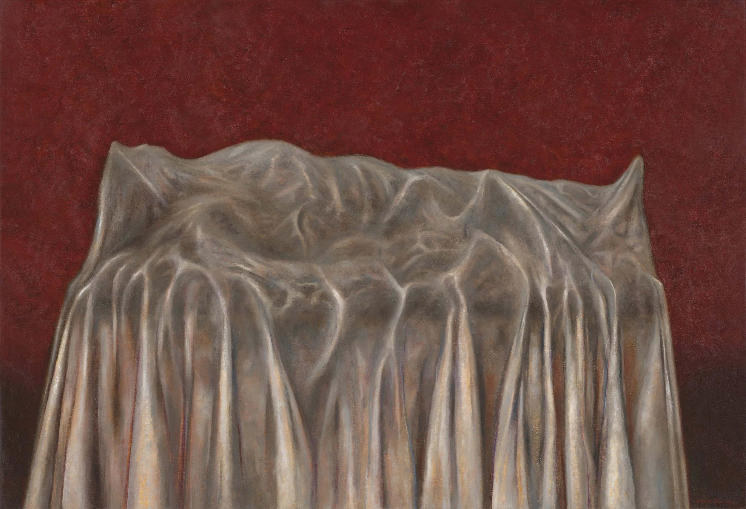 Catafalque (battle of Crete), 2026, Oil on linen, 77 x 112 cm