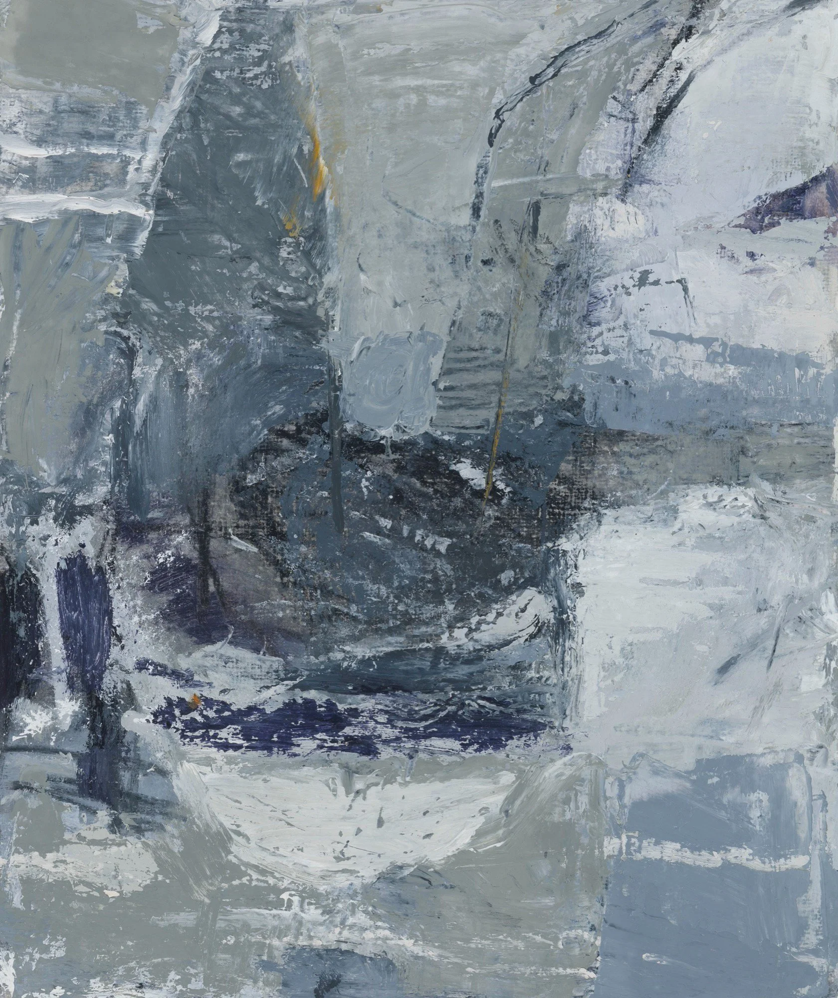 Holding the Brallos Pass, 2025-26, oil on paper, 17 x 20 cm