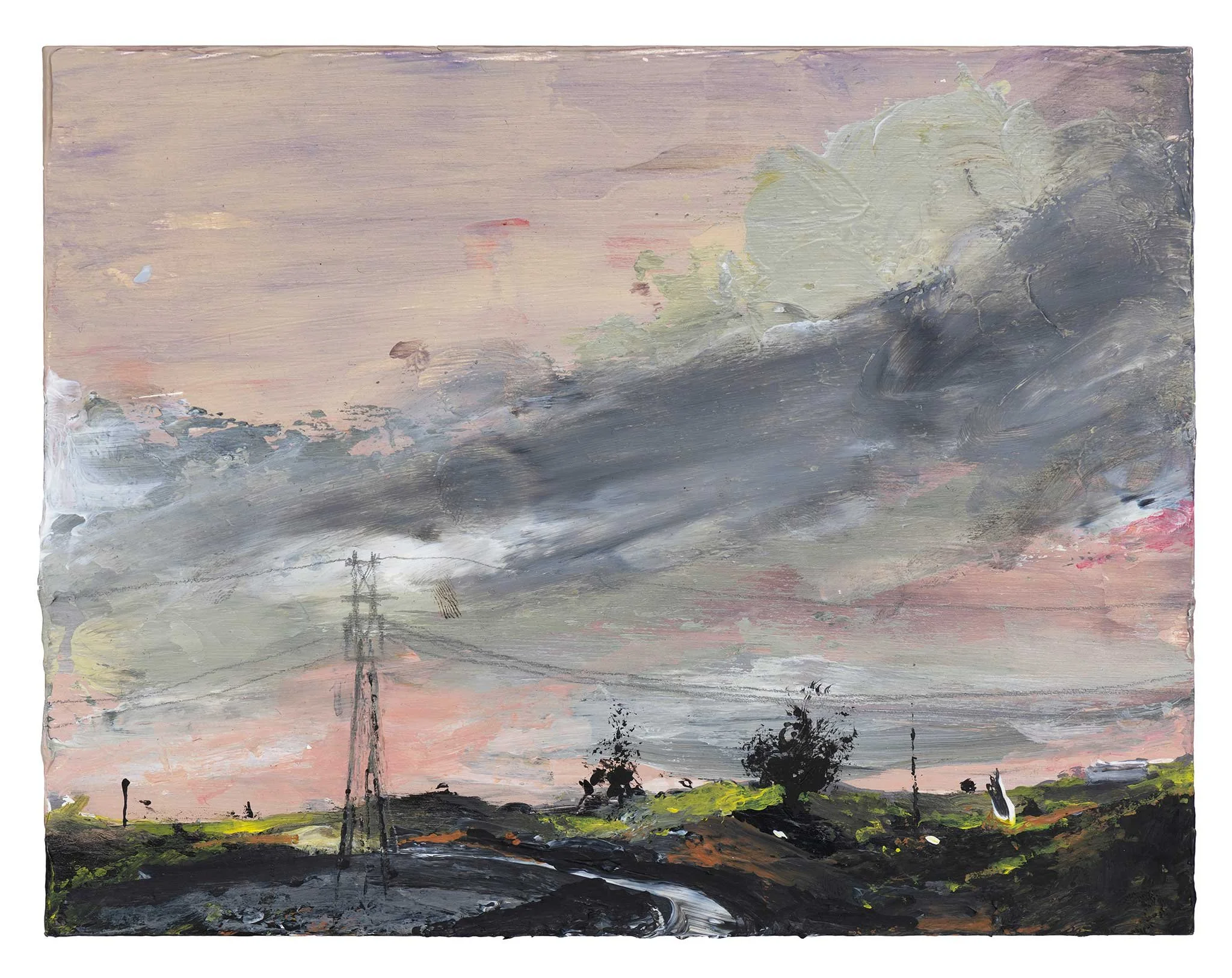 Thermopyles (study), 2025, oil on board, 16x20cm, framed. 