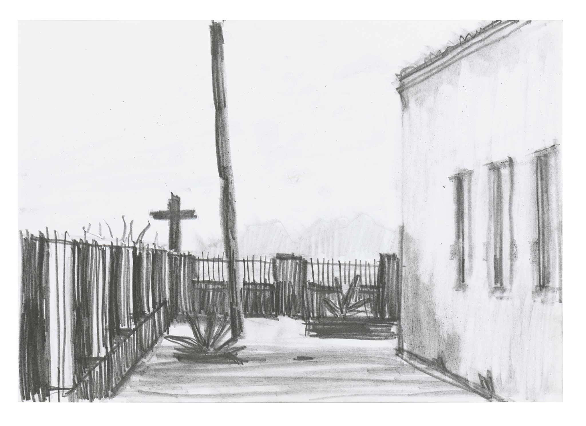 Untitled 5, 2025, Graphite on paper, 21 x 29cm 