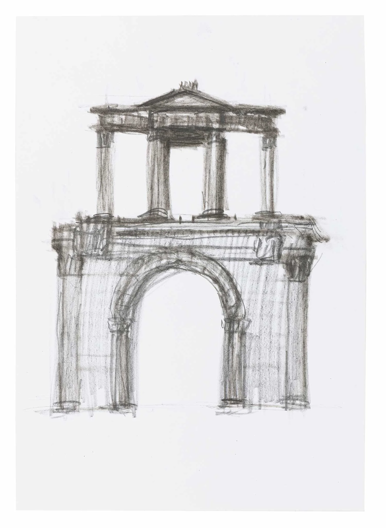 Untitled 6, 2025, Graphite on paper, 29.7 x 21cm