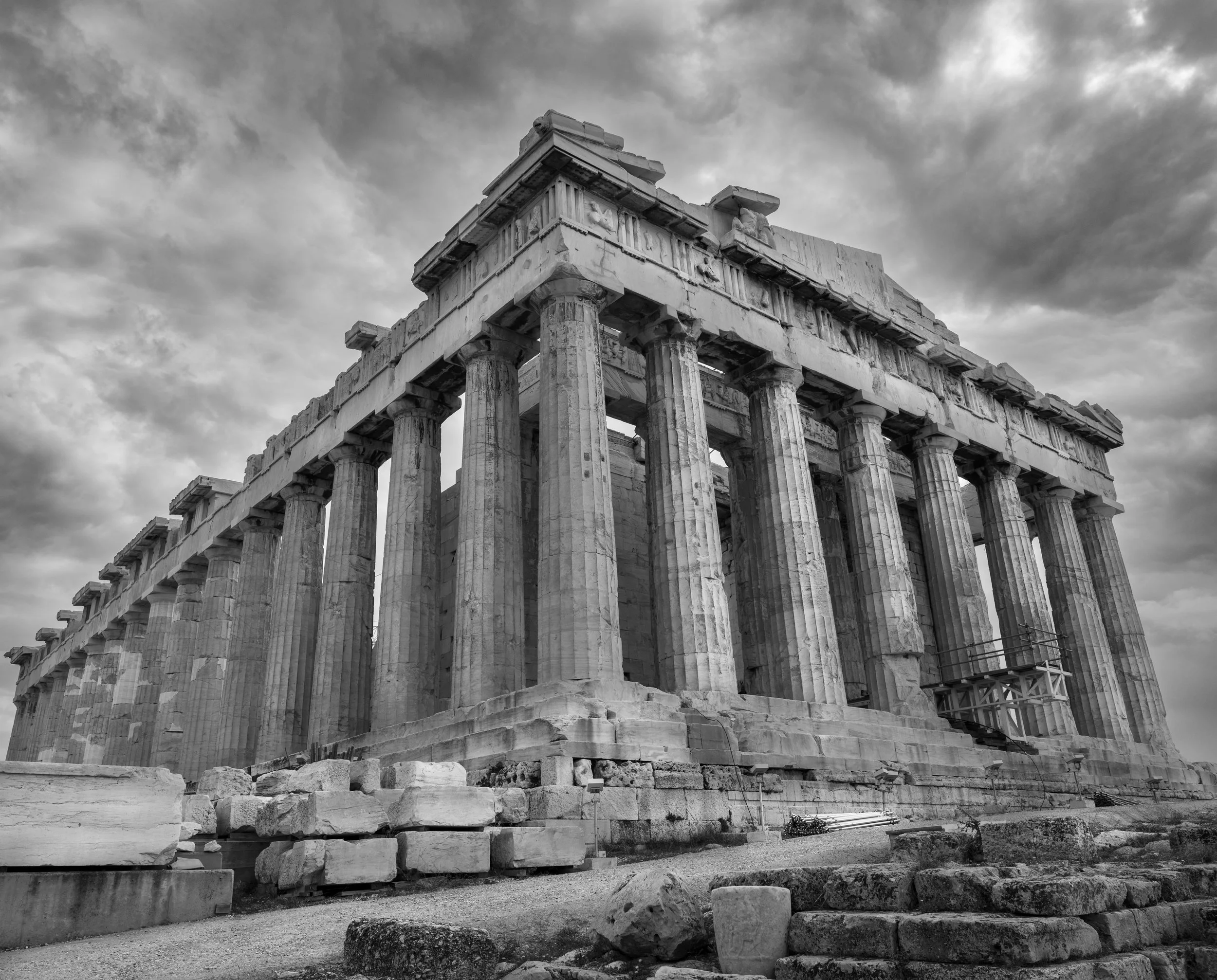 Acropolis of Athens after George Silk, 2025, digital photograph, ink-jet print on archival rag paper, edition of ten + AP. 