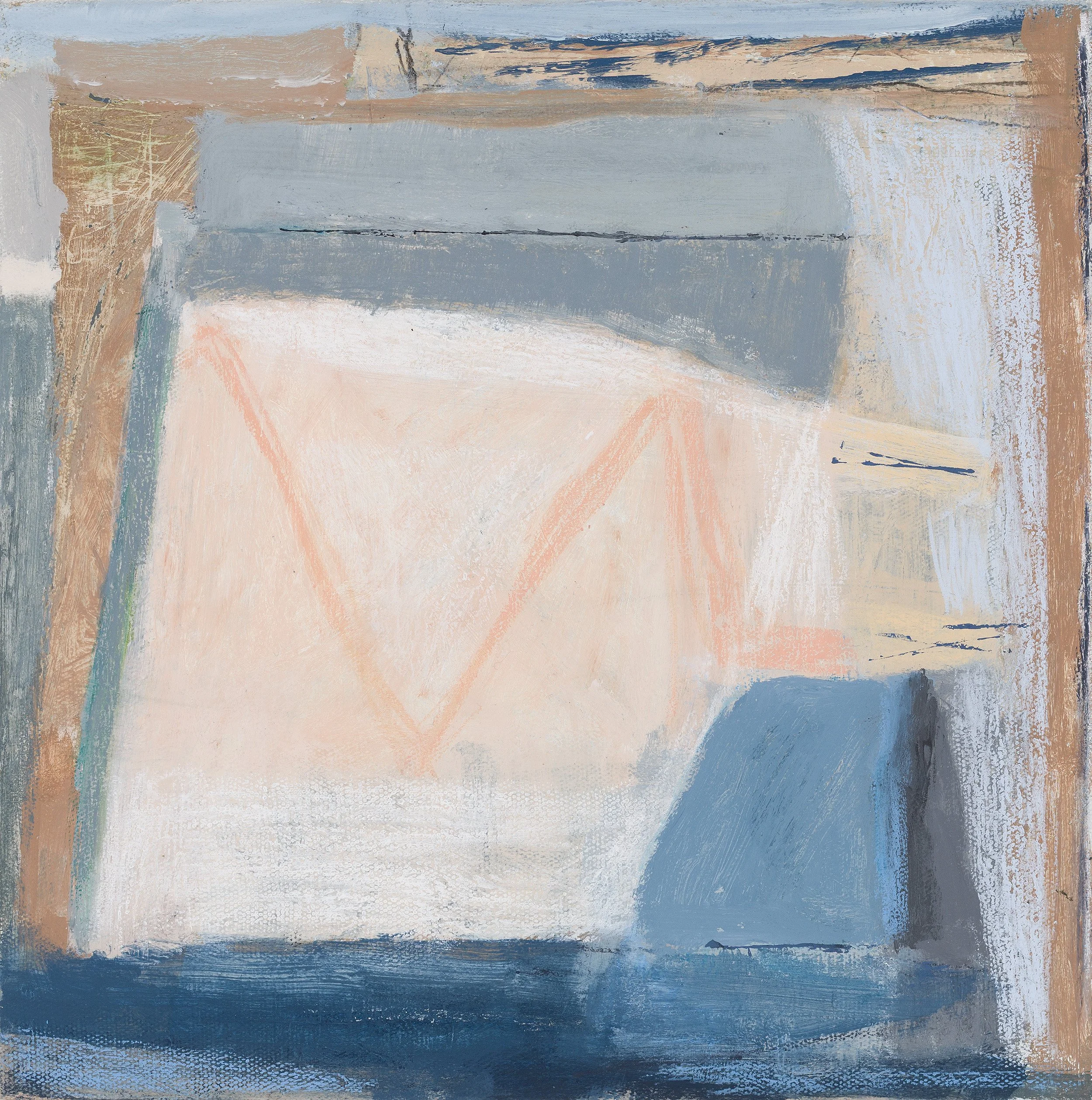 The Colour Time Will Be When We Are Gone I, 2025-26, acrylic & wax crayon on linen, 32 x 32cm