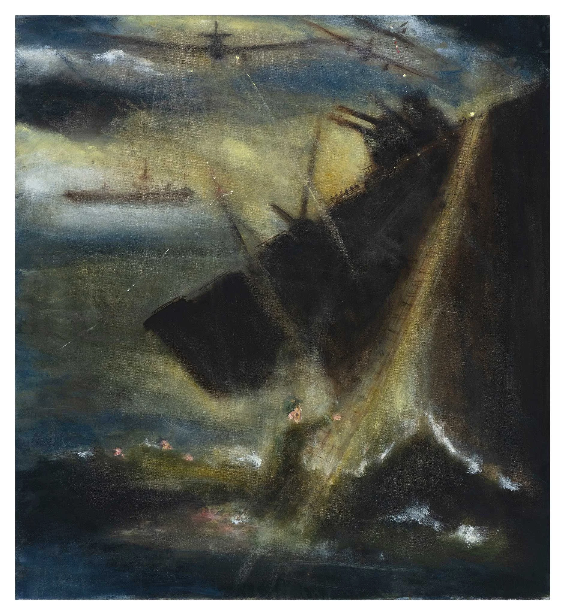 Souda Bay (II), 2026, oil on linen, 92 x 84cm 