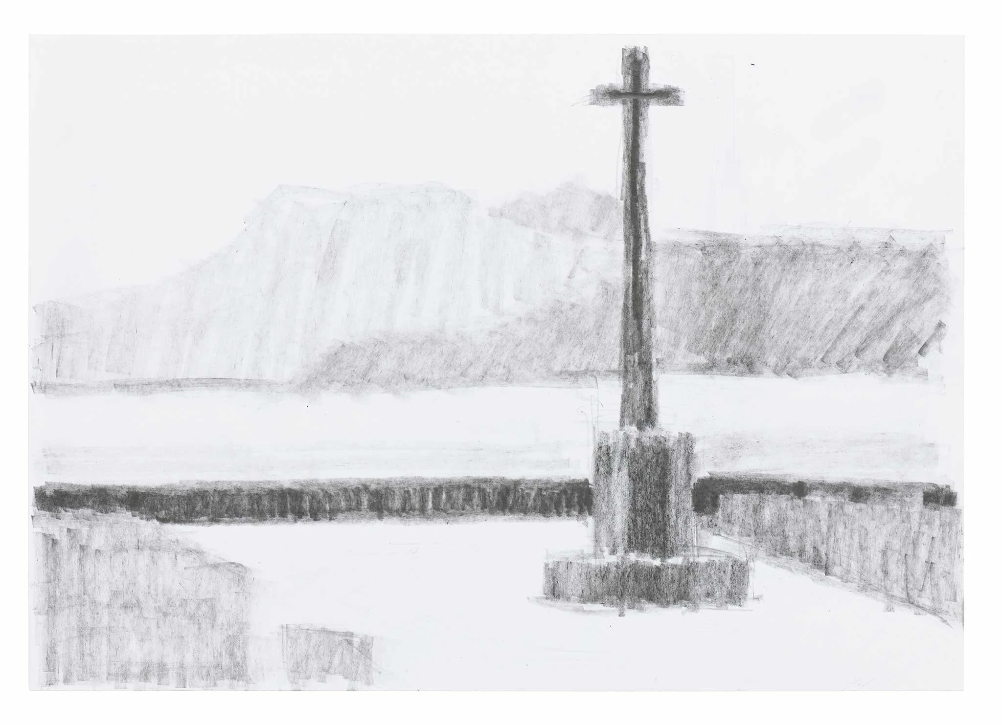 Untitled 7, 2025, Graphite on paper, 21 x 29cm