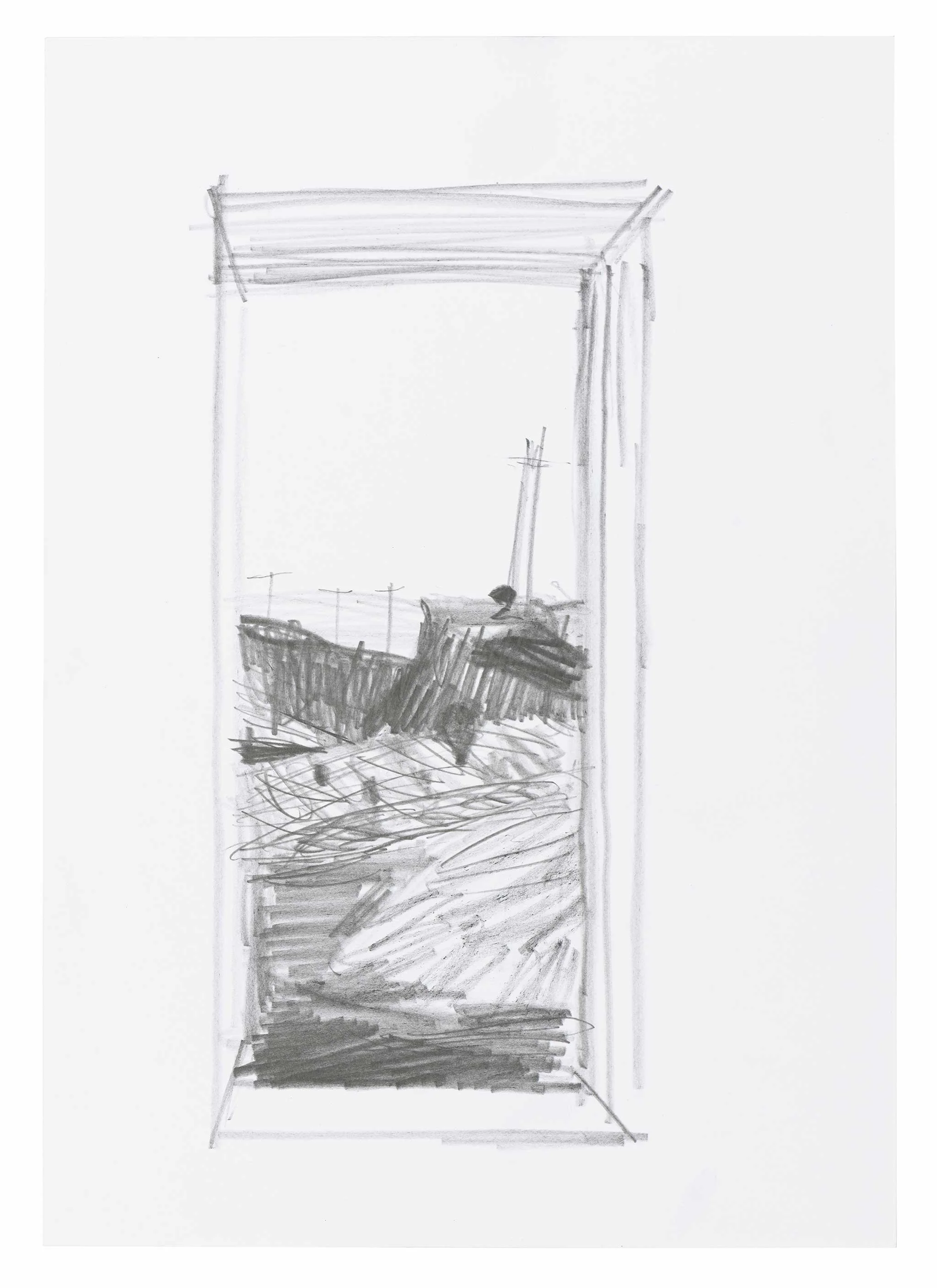 Untitled 17, 2025, Graphite on paper, 29x21cm