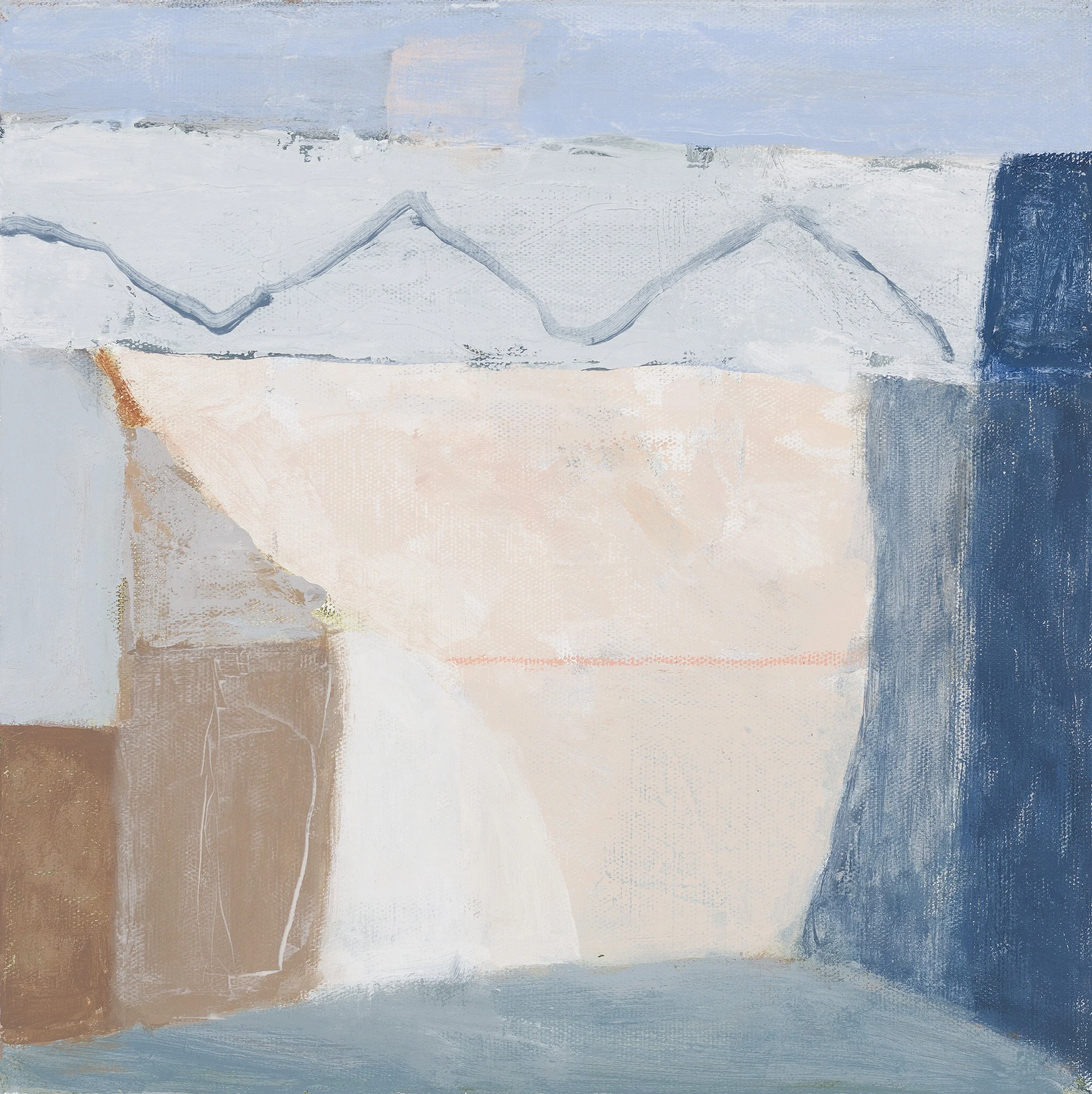 The Colour Time Will Be When We Are Gone II, 2025-26, acrylic & wax crayon on linen, 32 x 32cm