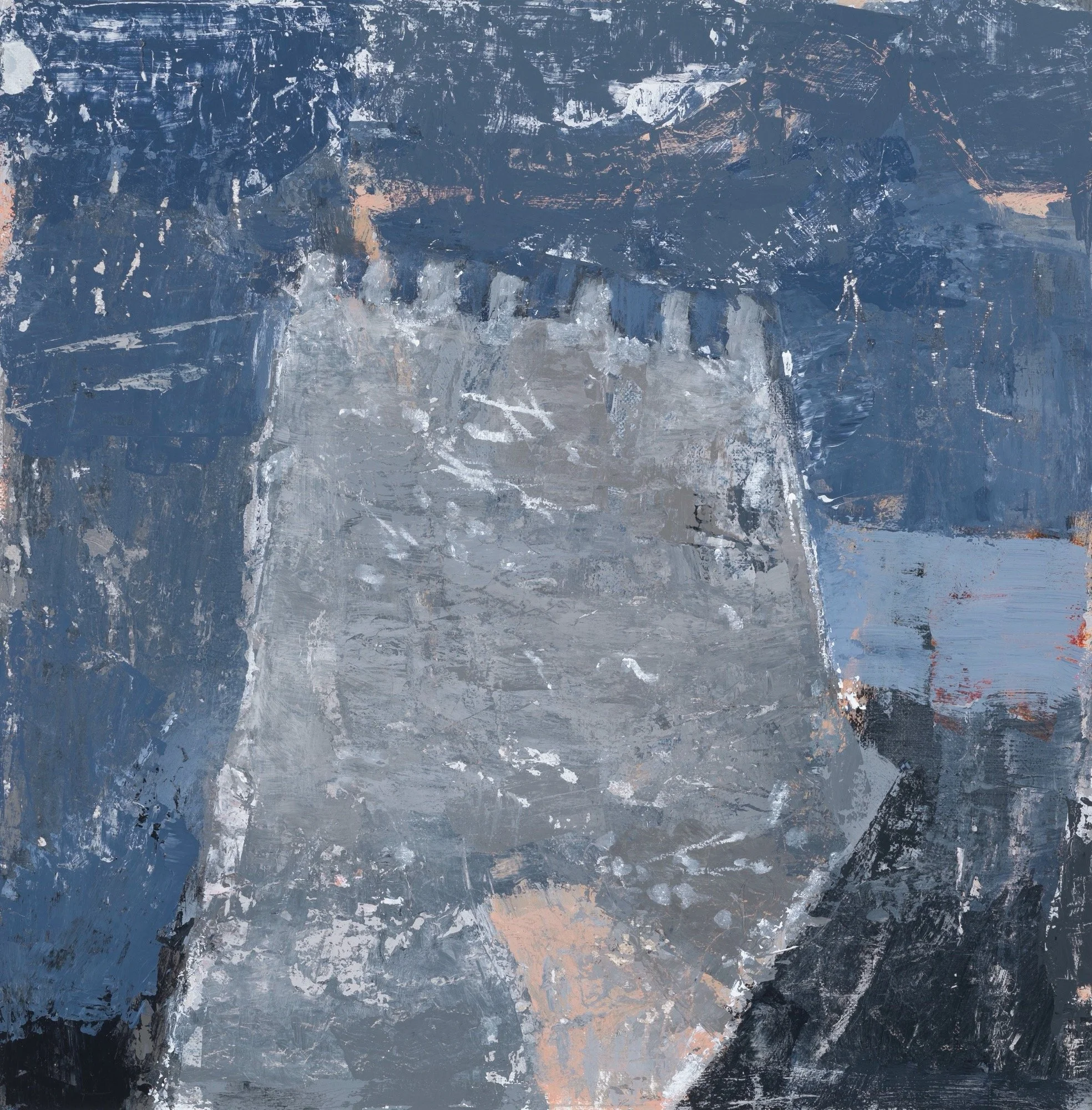 Night Evacuation (Heraklion Fort), 2025-26, acrylic on canvas, 28.5 x 29 cm