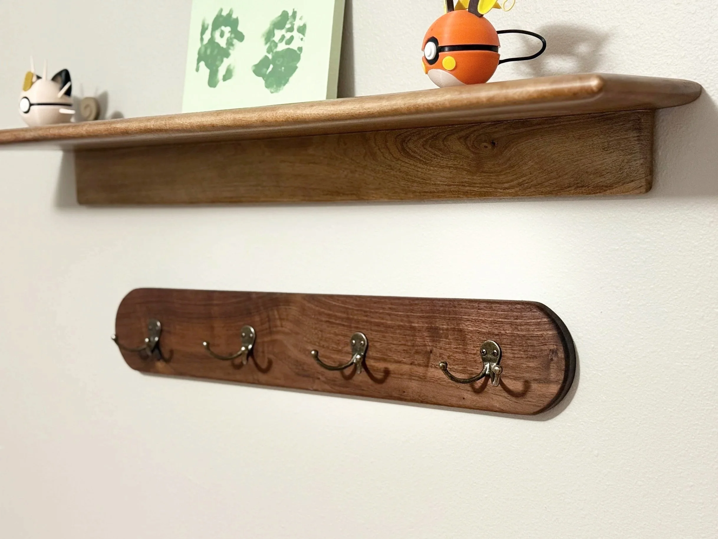 Mid Century Wall Hook Rack