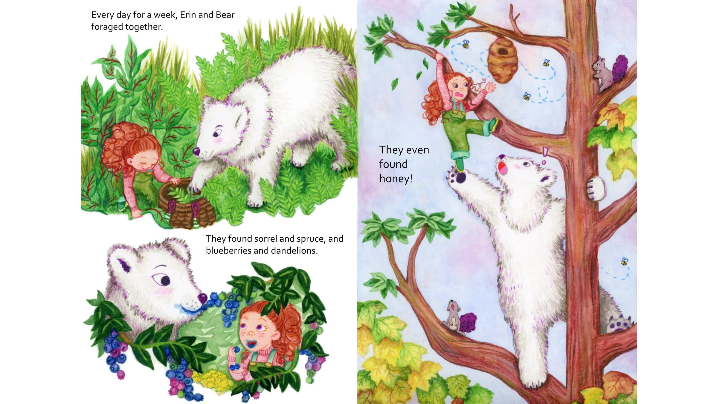 Erin and the Midsummer Bear - Spread