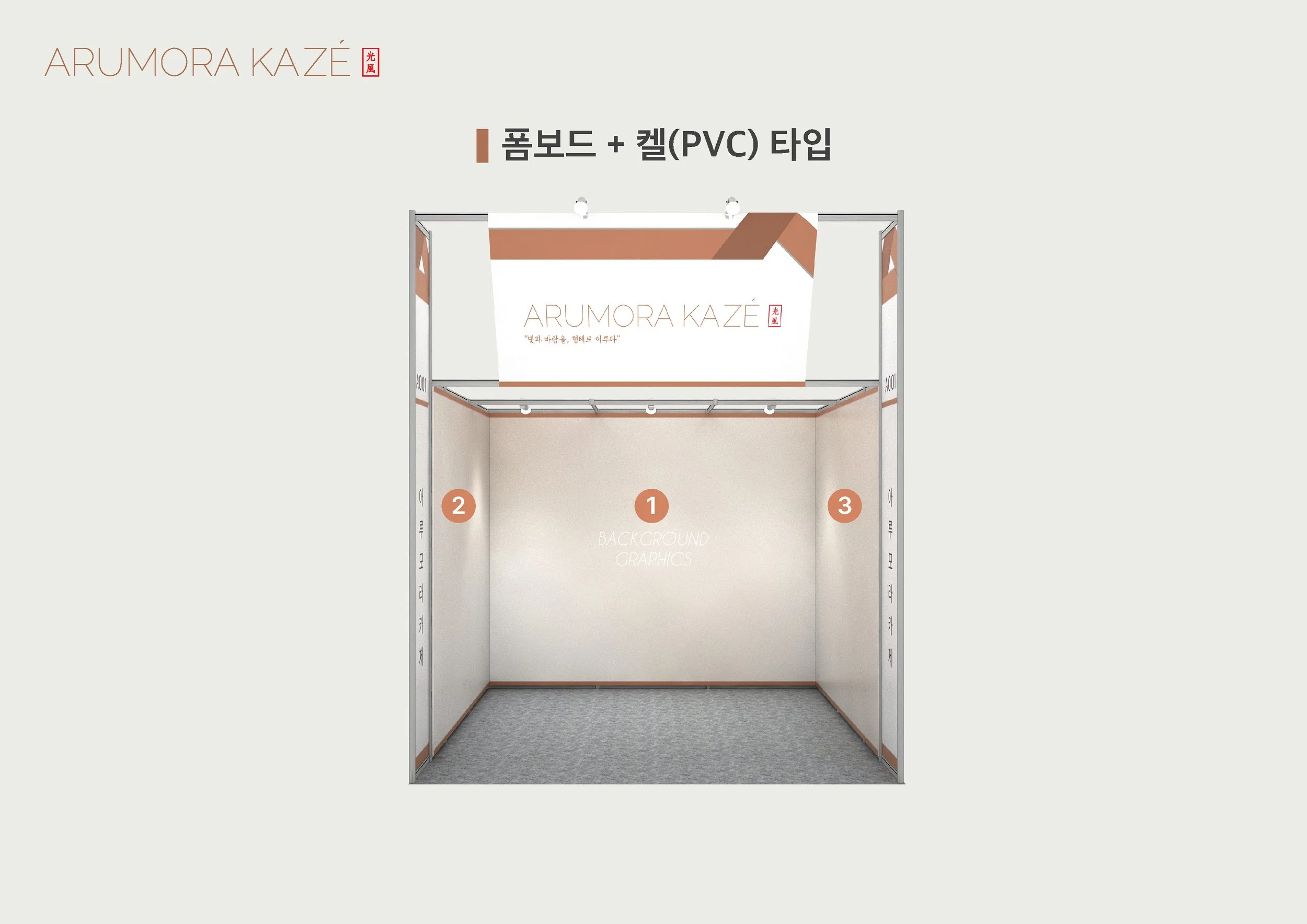1부스 폼보드+켈(PVC) 타입 좌측 우측