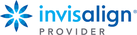 Invisalign Provider logo with a blue and gray color scheme.