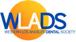 Logo of Western Los Angeles Dental Society (WLADS) with blue and orange text