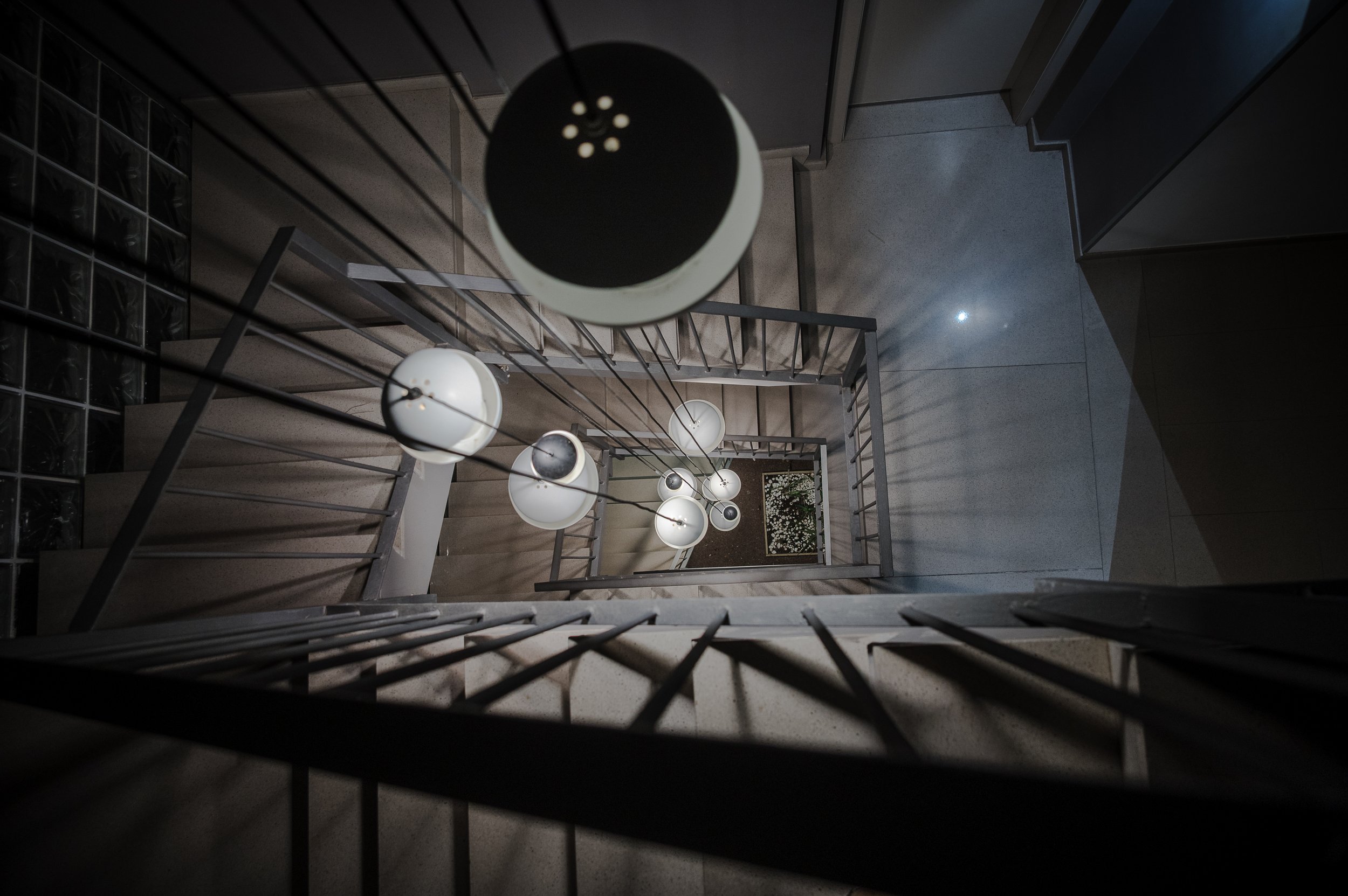 Light falling quietly through an interior space