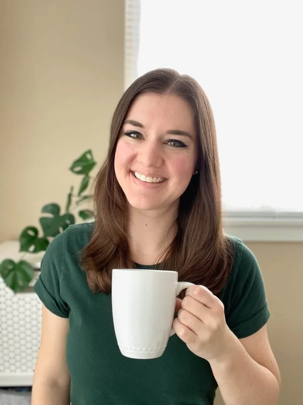 Katie Harp in green shirt