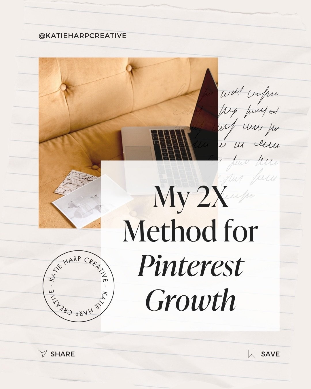 Are you a service provider, blogger, or e-commerce business owner? Make your content go further on Pinterest with my 2X method. ✨