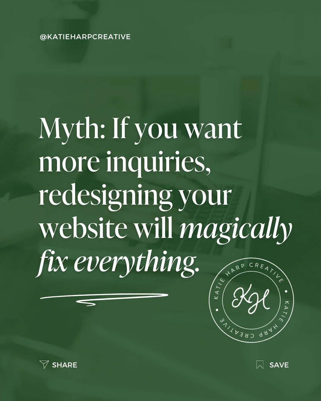 Is your website actually the problem&hellip; or is it a marketing and visibility issue? 👀