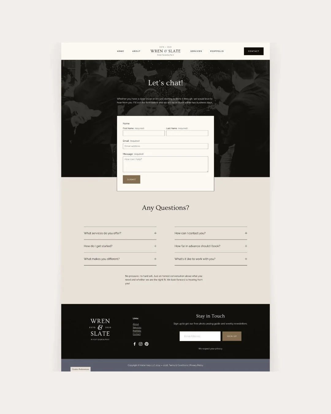 Wren & Slate Photography Mockup