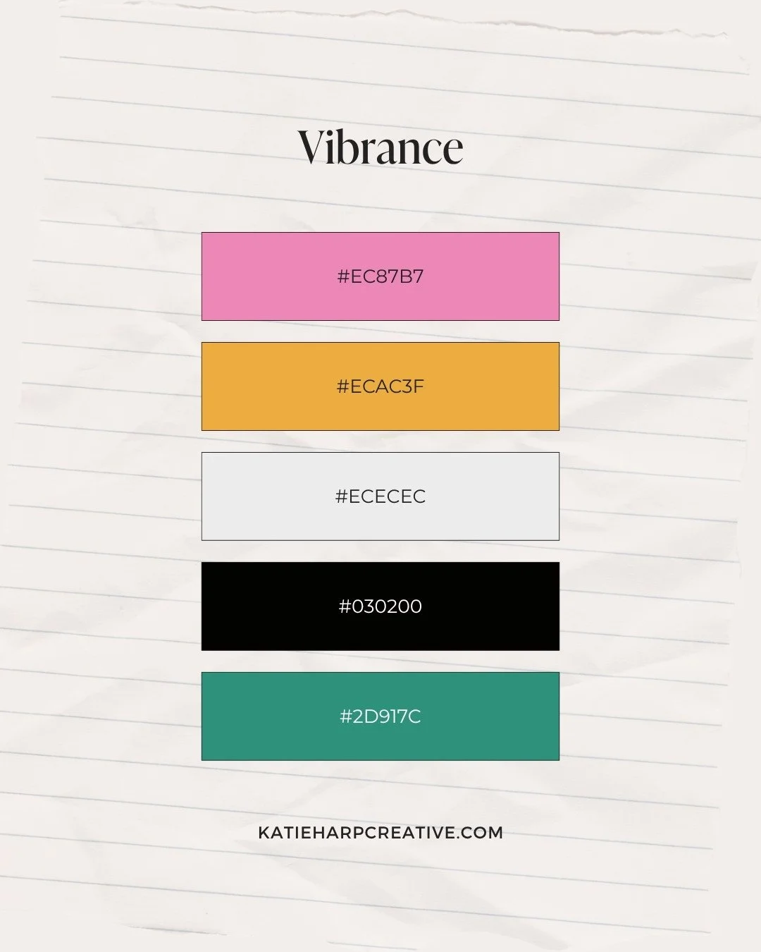 Vibrance Color Palette
