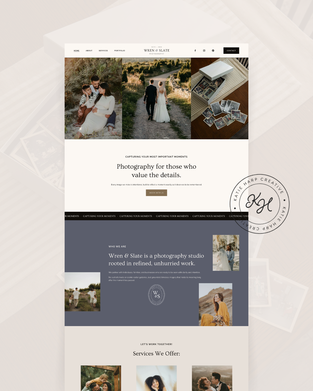 Photographer Squarespace template