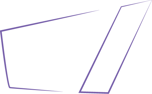 Breaking Limits Consulting and Education logo, abstract geometric purple mark