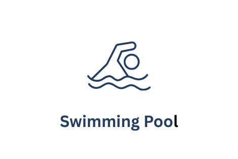 Icon of a person swimming with the words 'Swimming Pool' underneath.