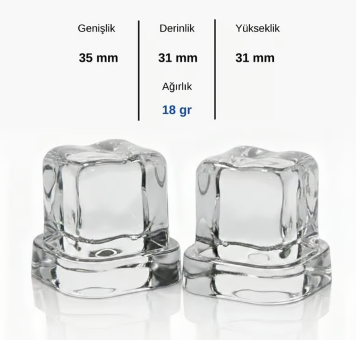 Gurme Rakı Buzu (Mantar Buz) | Uzun Süre Dayanan ve Dengeli Soğutan Buz