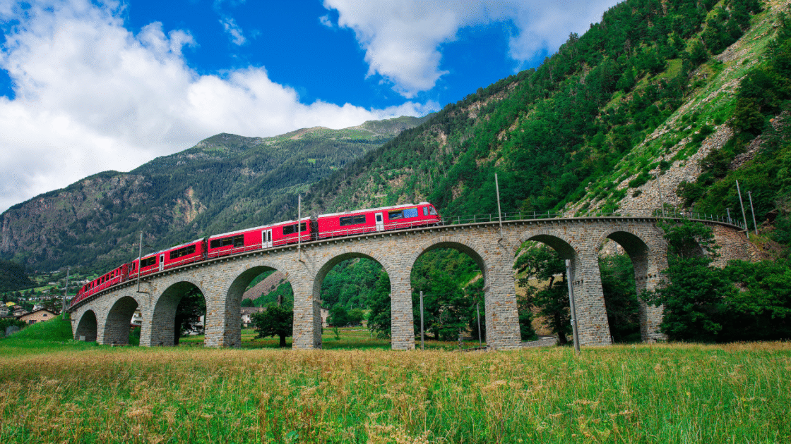Travelling through Italy via train