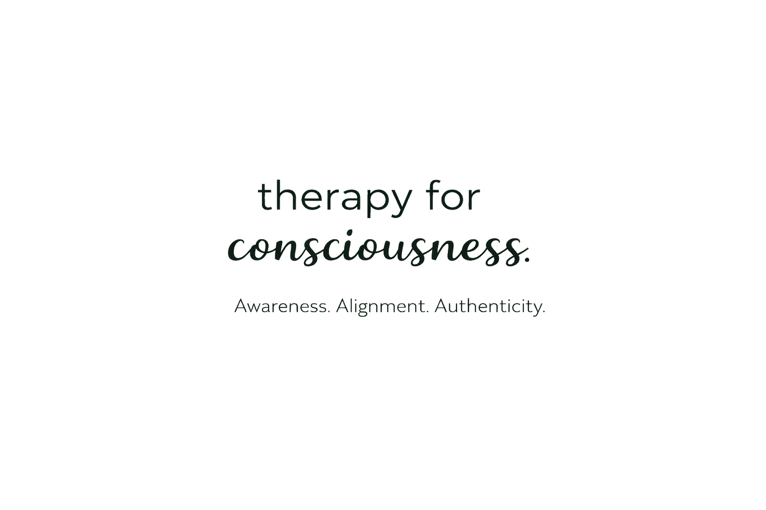 Therapy for Consciousness
