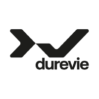Logo de Durevie avec un symbole stylisé et le nom en dessous.