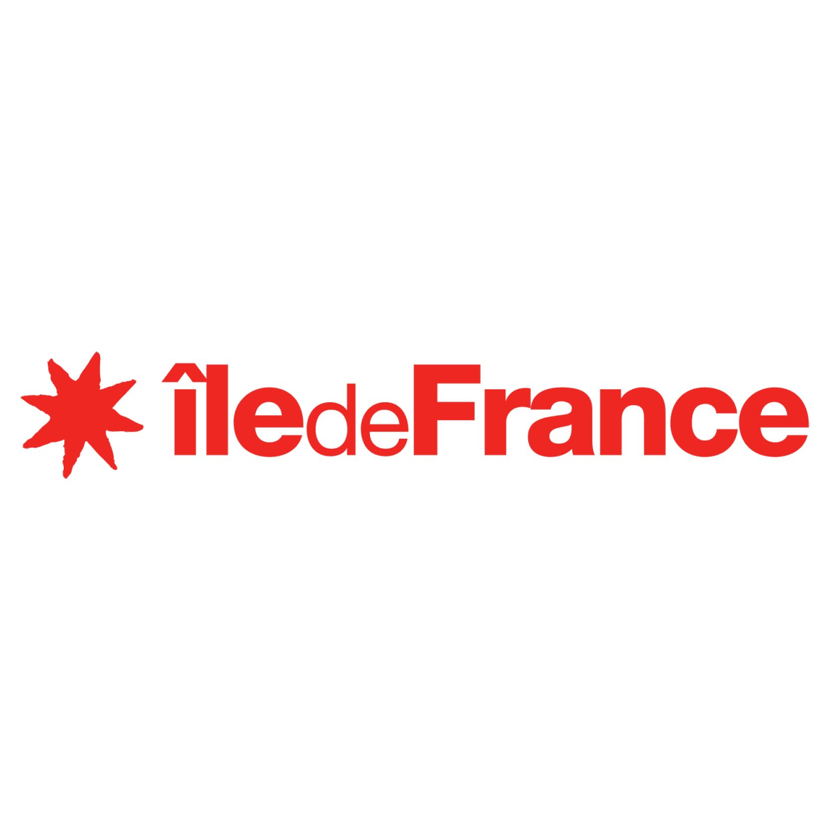 Logo de la région Île-de-France avec un astérisque rouge et le texte 'ÎledeFrance' en rouge.