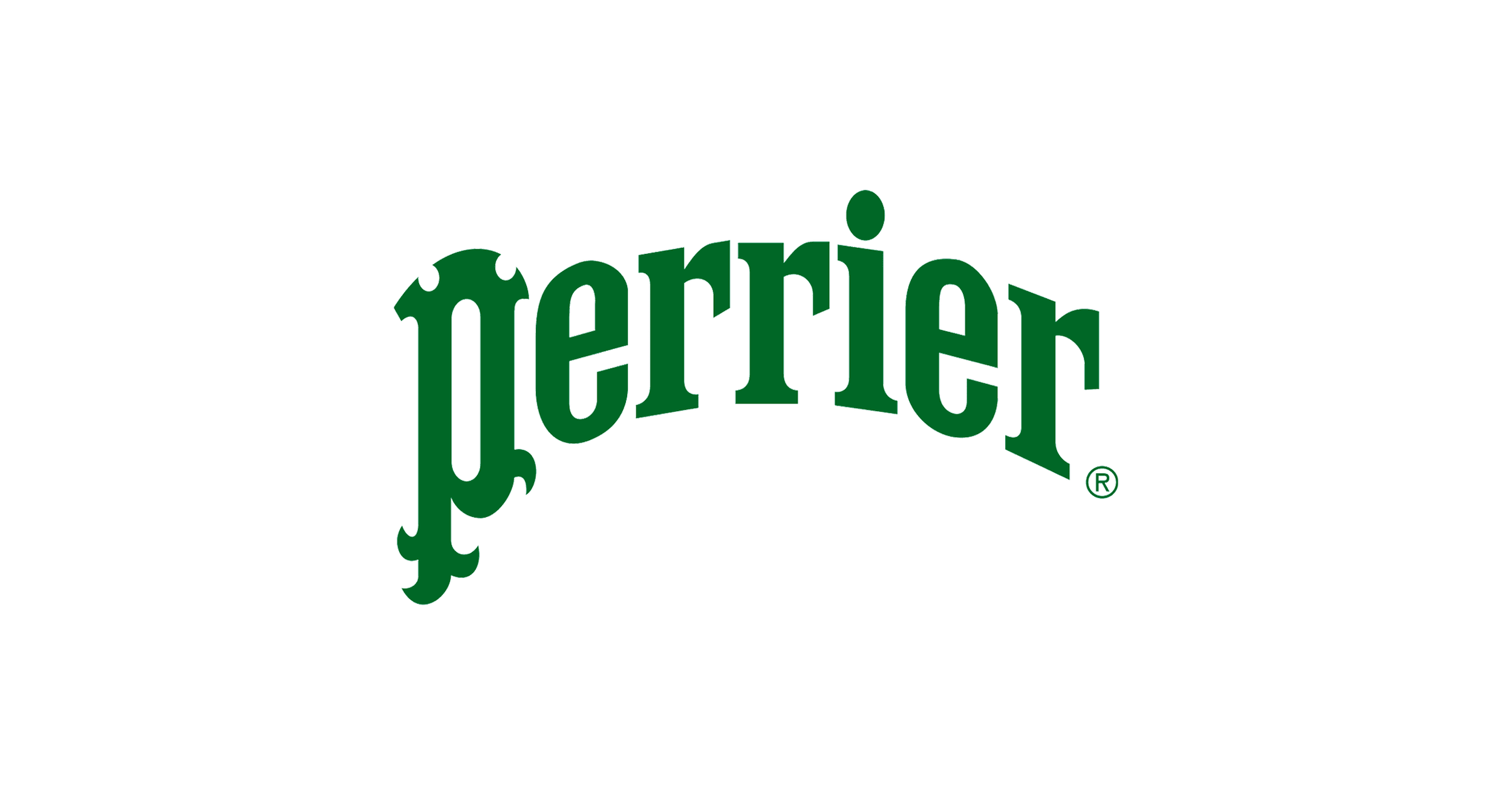 Le logo de la marque de bière Terrier en vert foncé avec un fond noir.