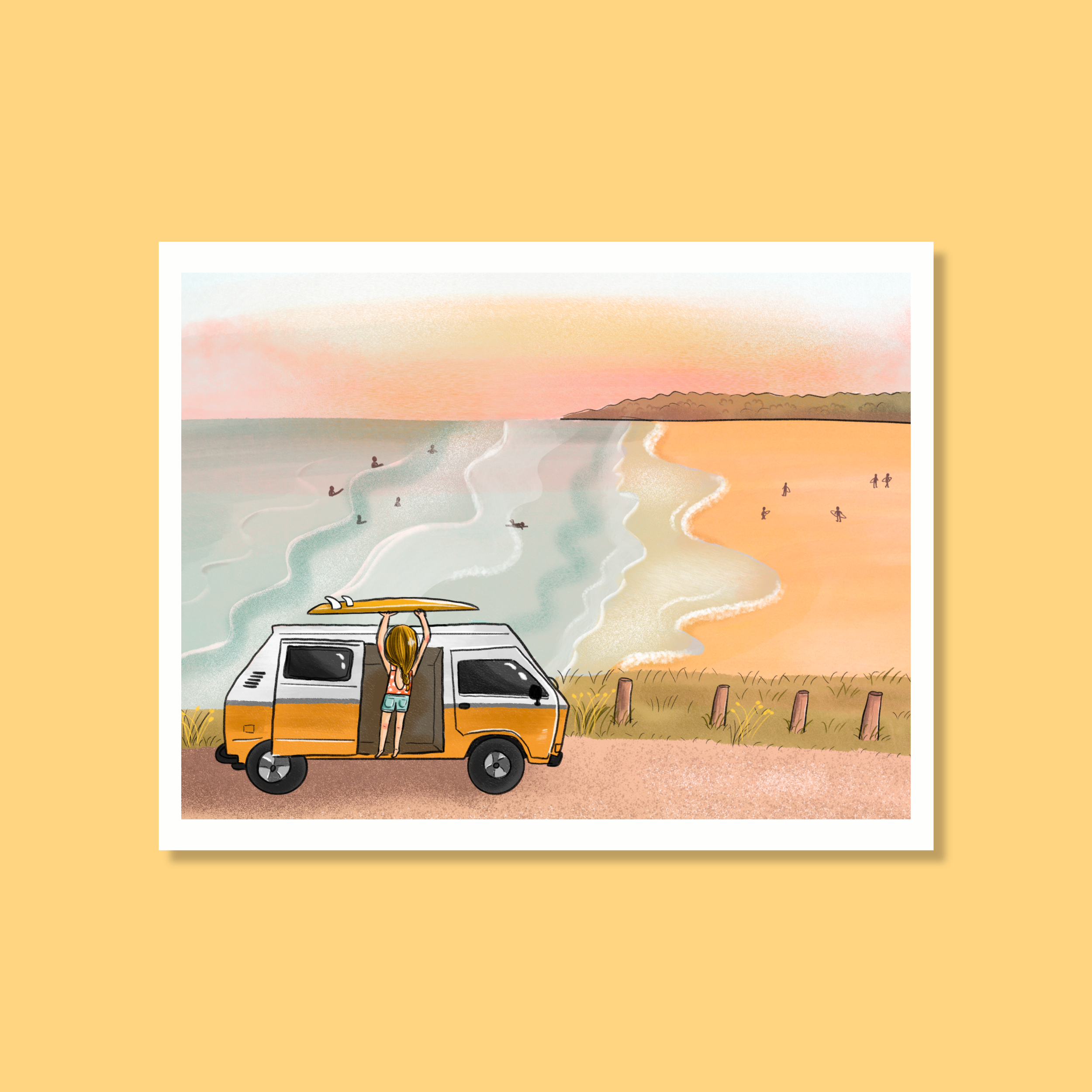 CARTE POSTALE SURF
