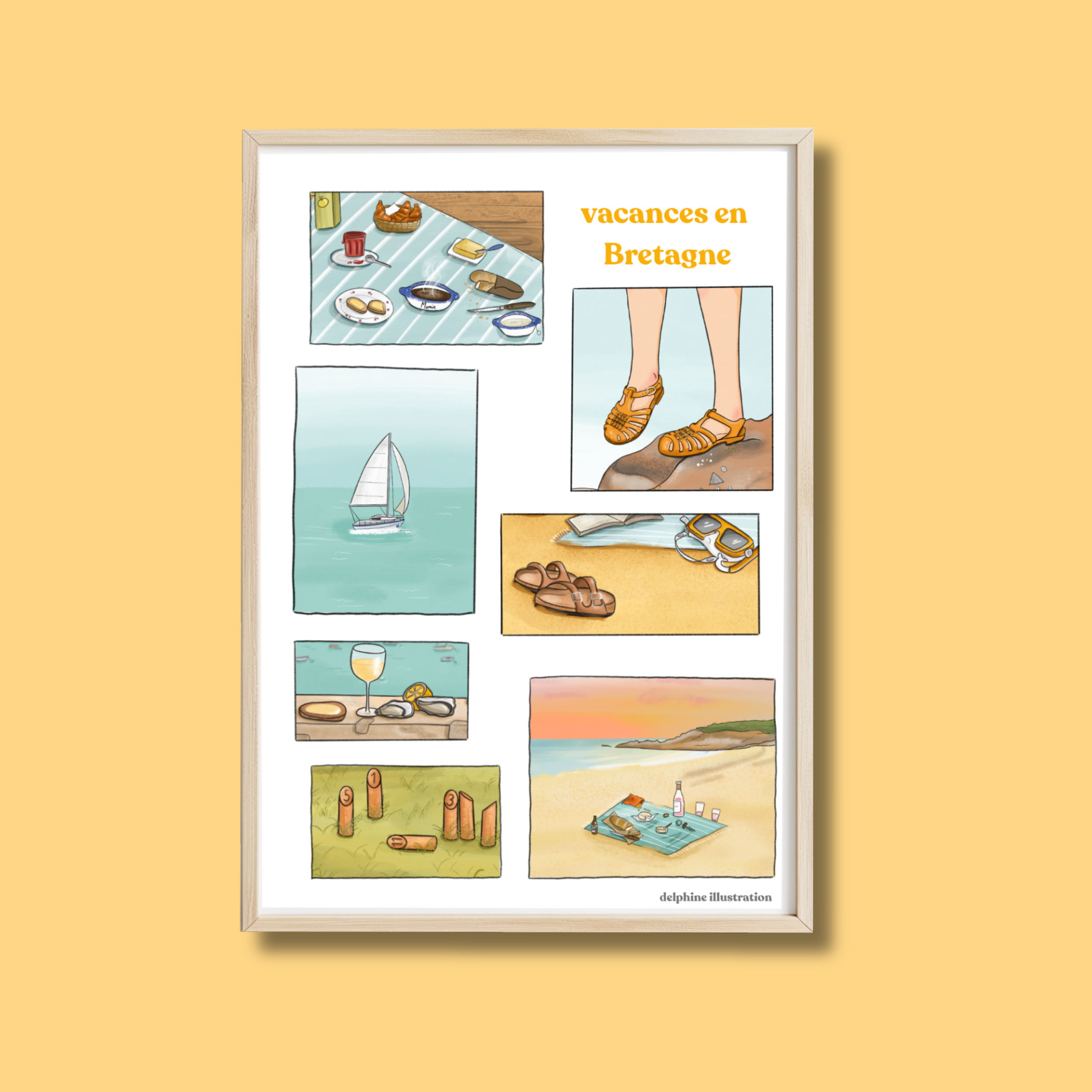 AFFICHE SOUVENIRS DE VACANCES