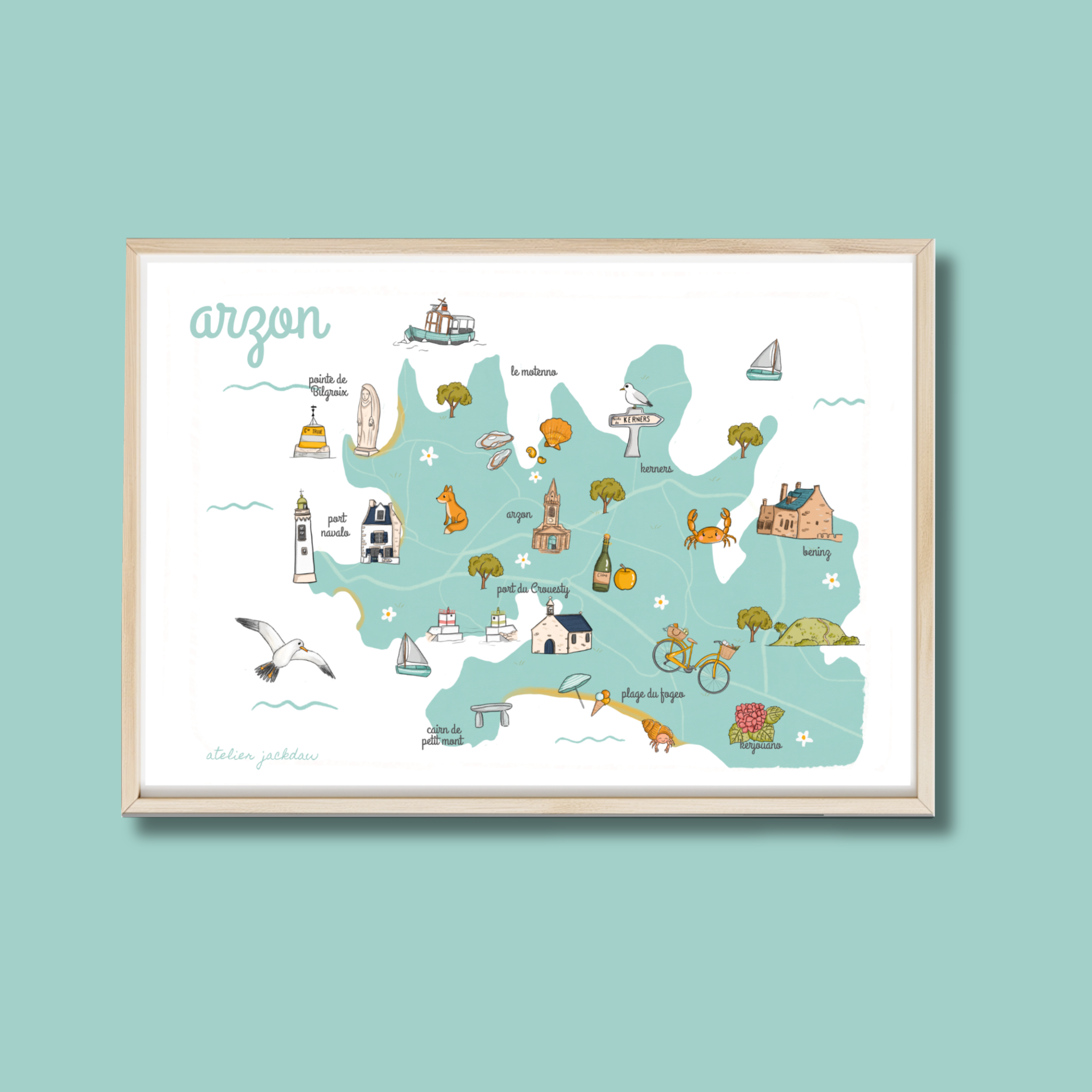 AFFICHE CARTE ARZON
