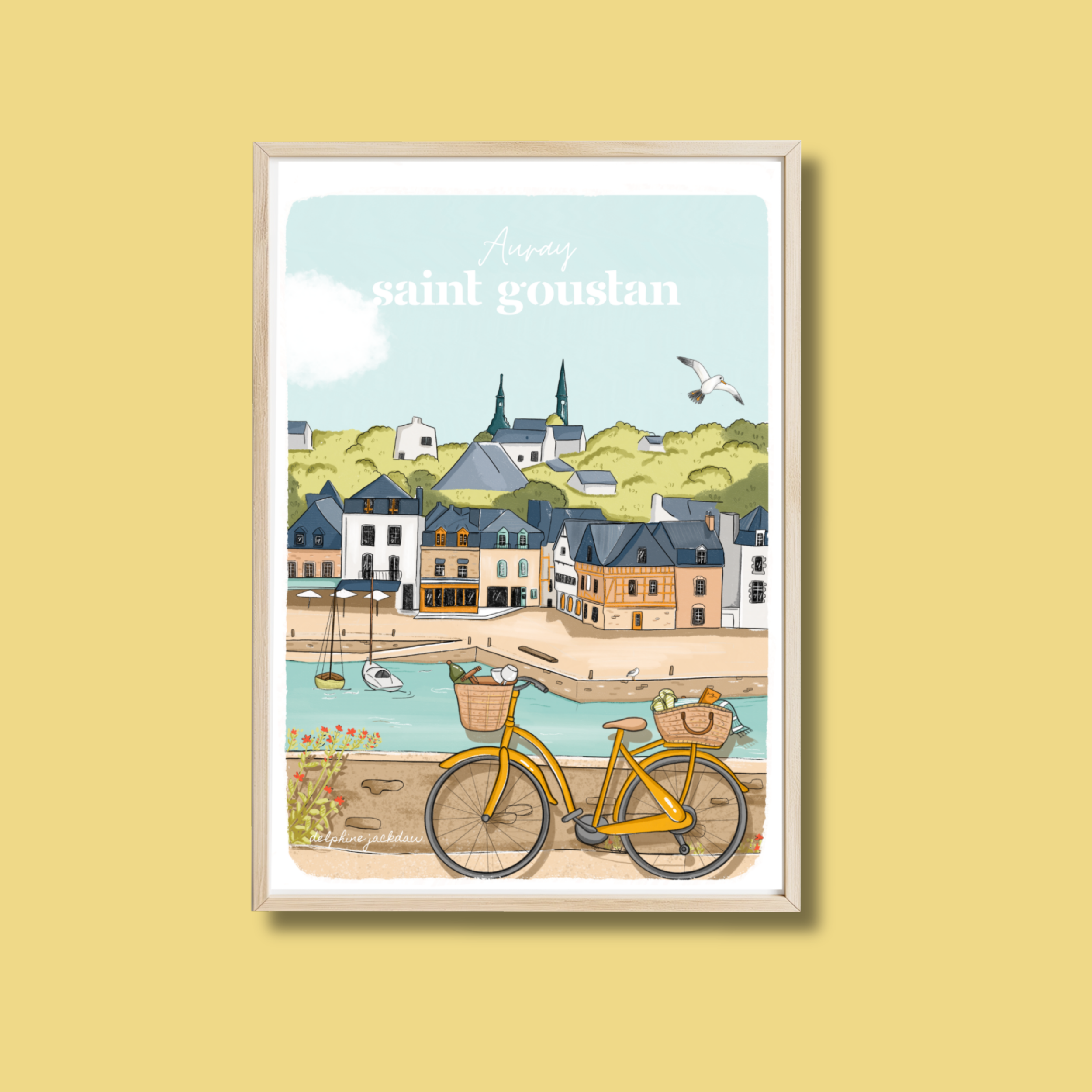 AFFICHE PORT DE SAINT GOUSTAN - AURAY