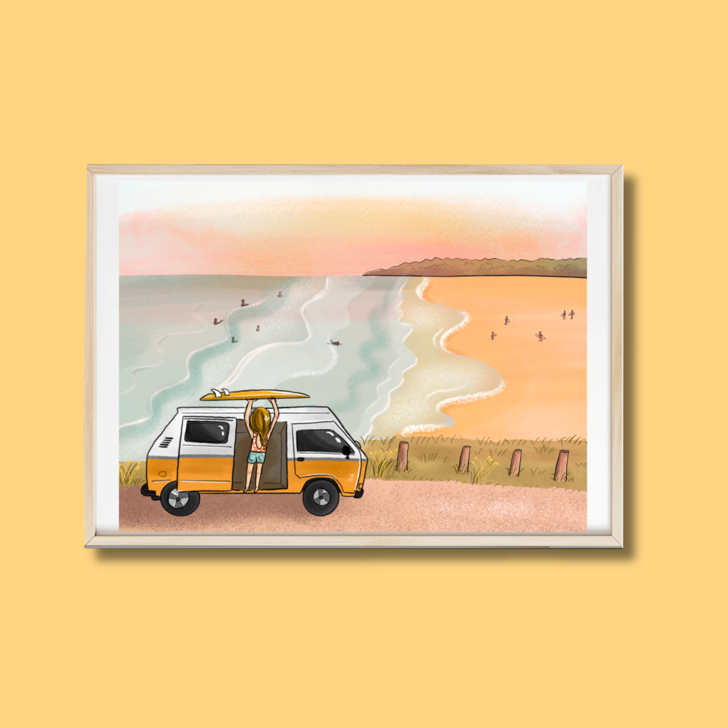 AFFICHE VAN&SURF