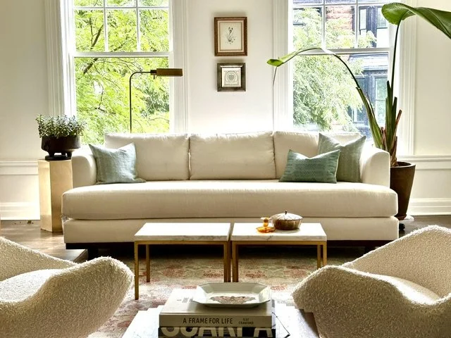 vintage condo living room