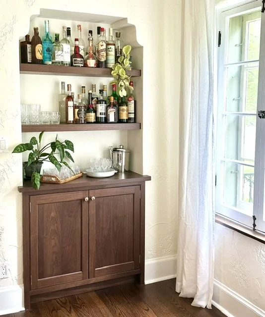 Spanish inspired bar area
